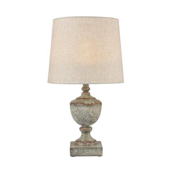 Titan Lighting Regus Outdoor Table Lamp in Grey and Antique White