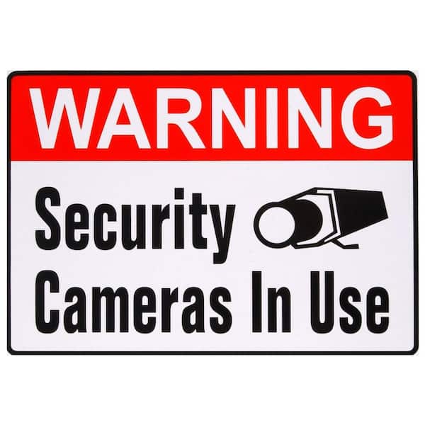 Everbilt 4 in. x 5 in. Security Camera Self Adhesive Sign