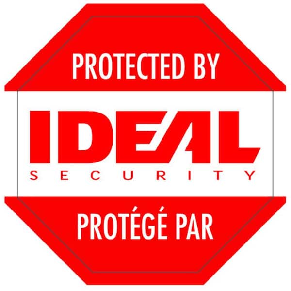 IDEAL SECURITY Security Warning Stickers