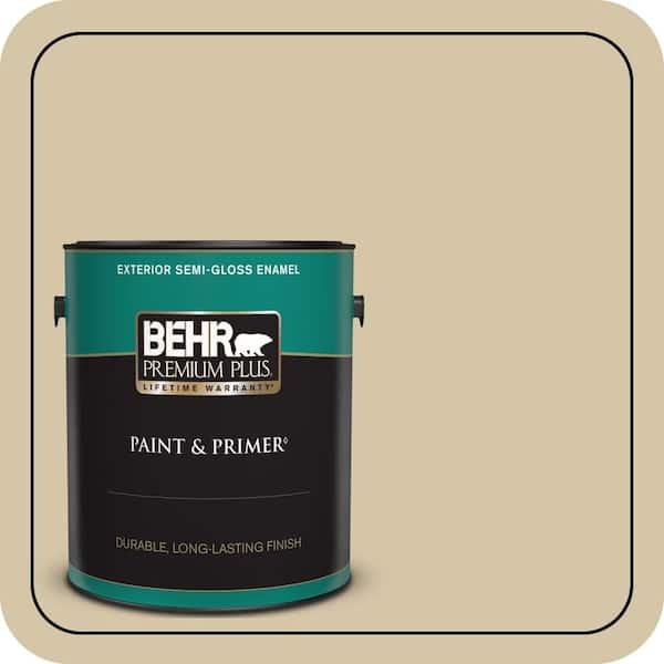 BEHR PREMIUM PLUS 1 gal. #PPF-23 Welcome Walkway Semi-Gloss Enamel Exterior Paint & Primer