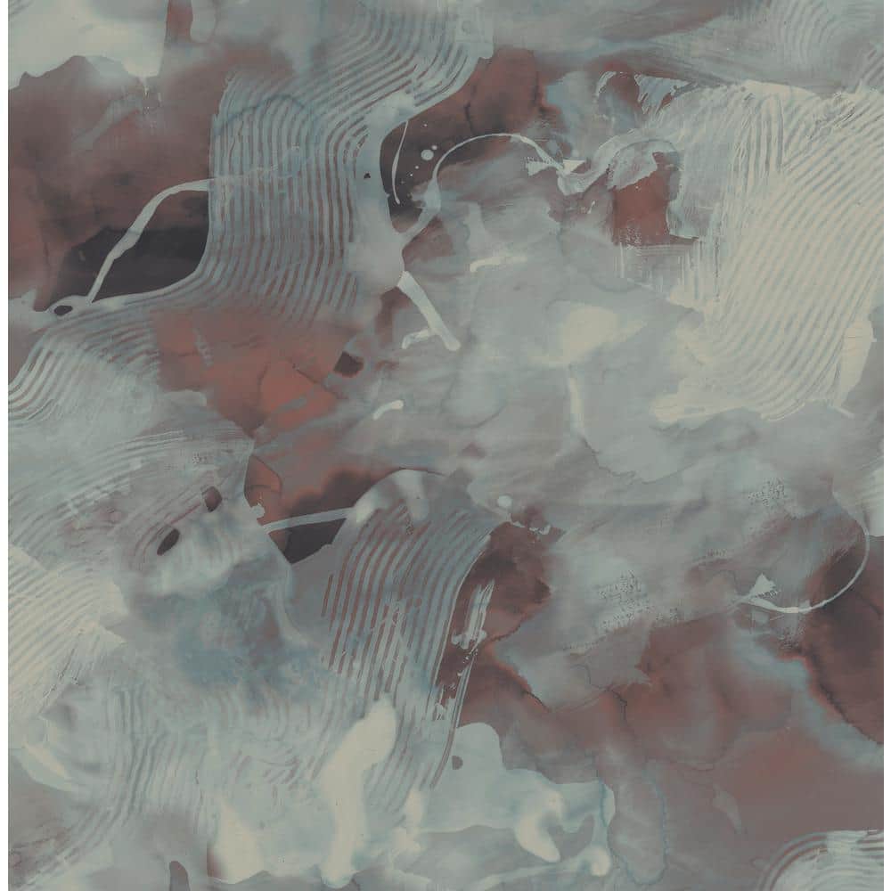 Seabrook Designs 56 sq. ft. and Deep Sea Notch Trowel Abstract