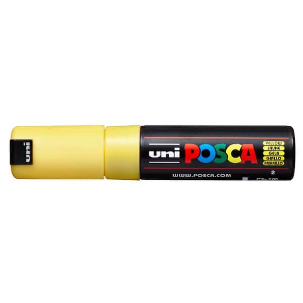POSCA PC-7M Broad Bullet Paint Marker, Yellow 082714 - The Home Depot