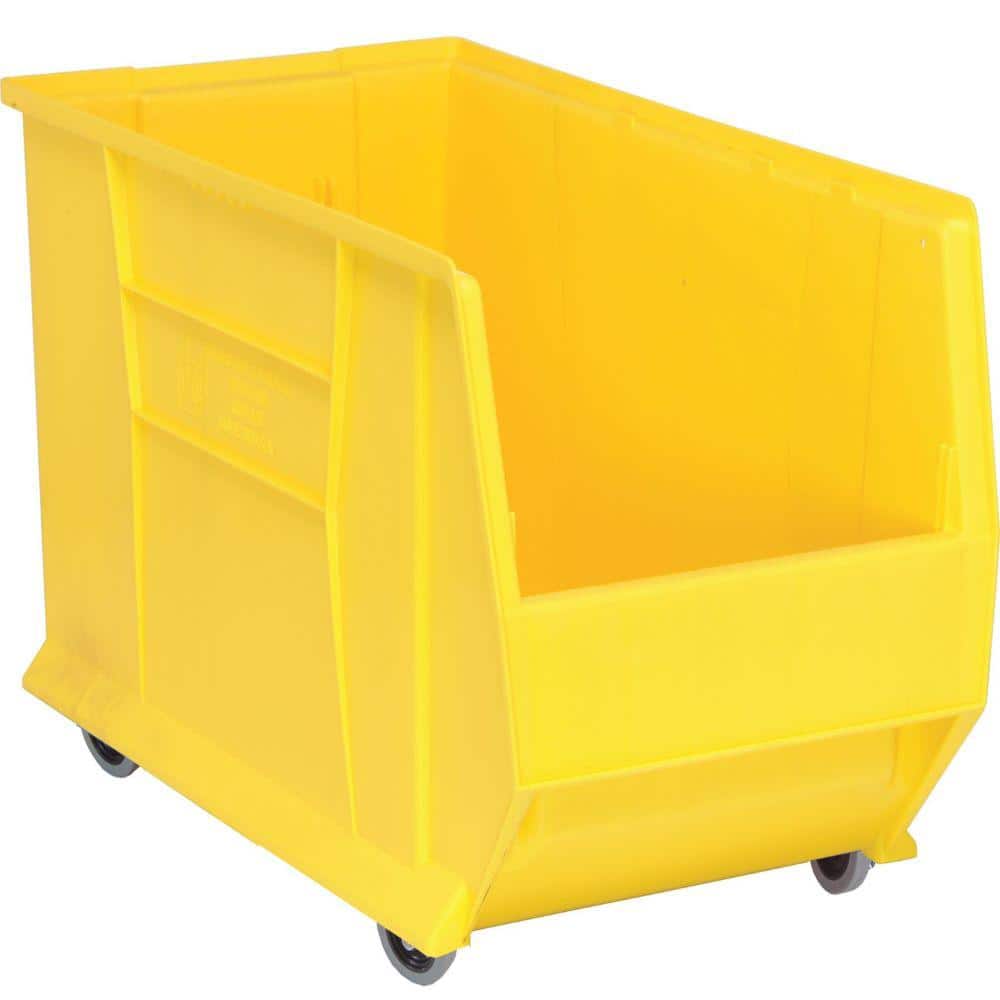 30 in. Quantum Hulk Mobile 33 Gal. Storage Tote in Yellow (1-Pack) price history on PriceWatchPro