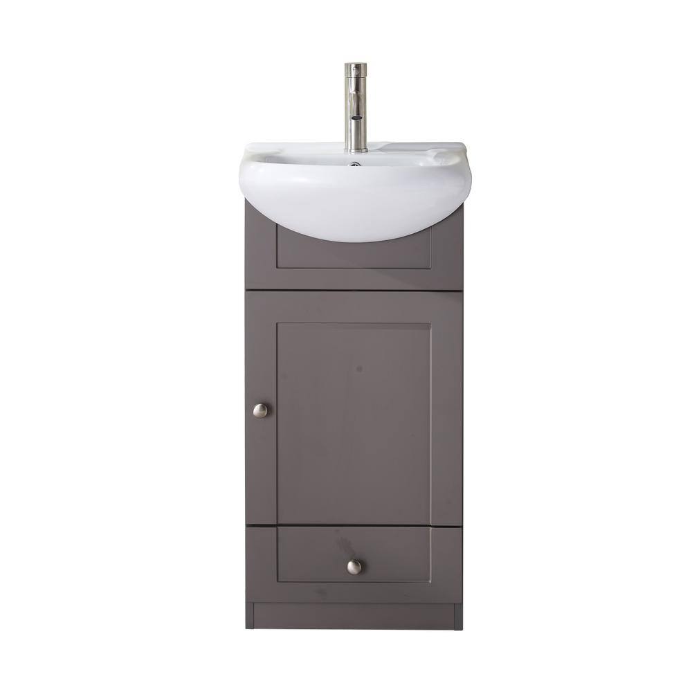 VAPSINT 18 in. W x15 in. D x 34 in. H Morden Single Bathroom Vanity in