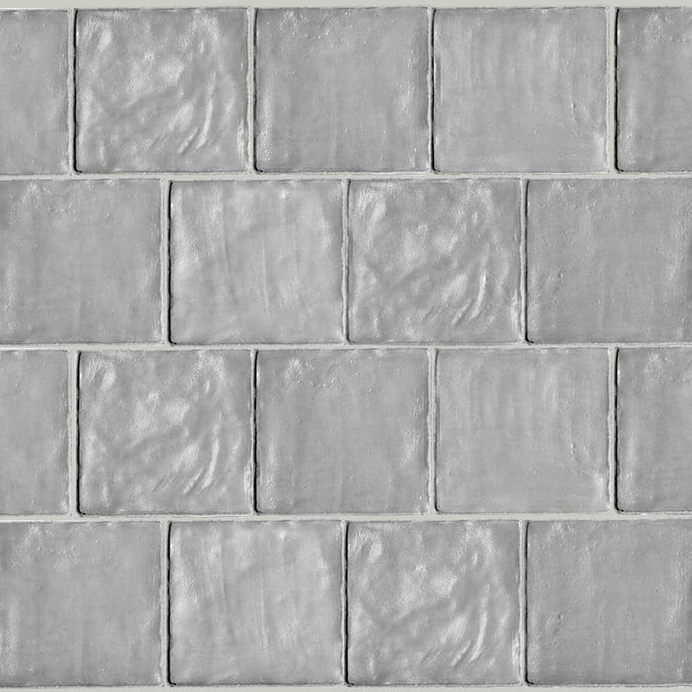 Apollo 4x4 Silver Ceramic Mosaic Wall Tile