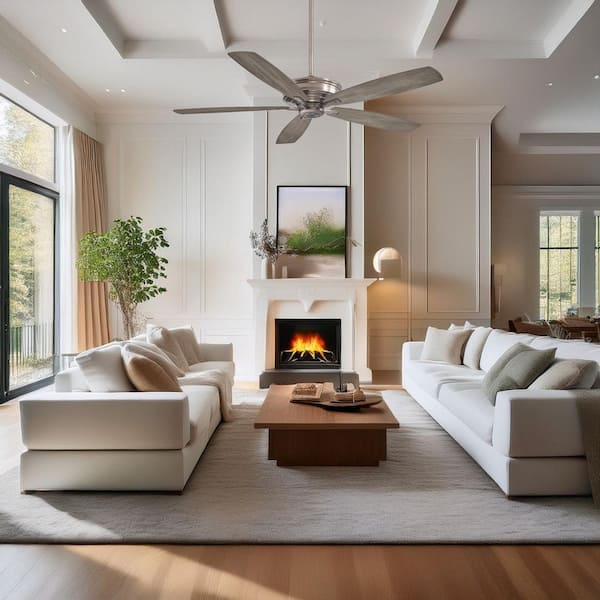 MINKA-AIRE Kafe-XL 60 in. Indoor Burnished Nickel Ceiling Fan with
