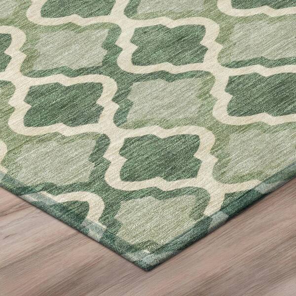 Chantille Machine Washable Indoor/Outdoor Abstract ACN3138 Basil 2 ft. x 3 ft. Accent Rug