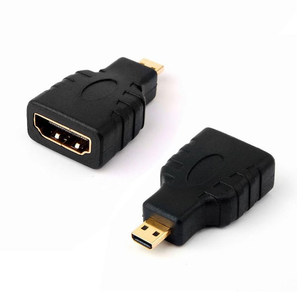 GearIt HDMI Type-A Female to Micro HDMI Type-D Male Adapter Converter