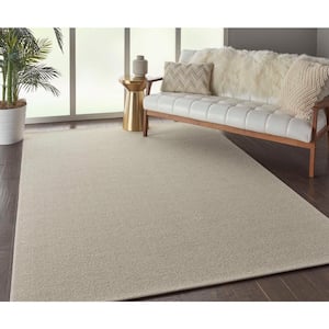 6 in. x 6 in. Loop Multi Level Carpet Sample - Sand Harbor - Color Flax/Ivory