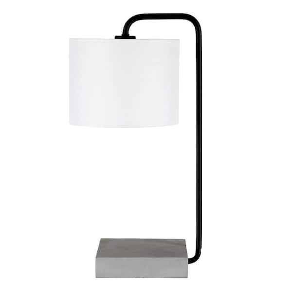 Meyer&Cross Roland 22 in. Blackened Bronze and Concrete Table Lamp