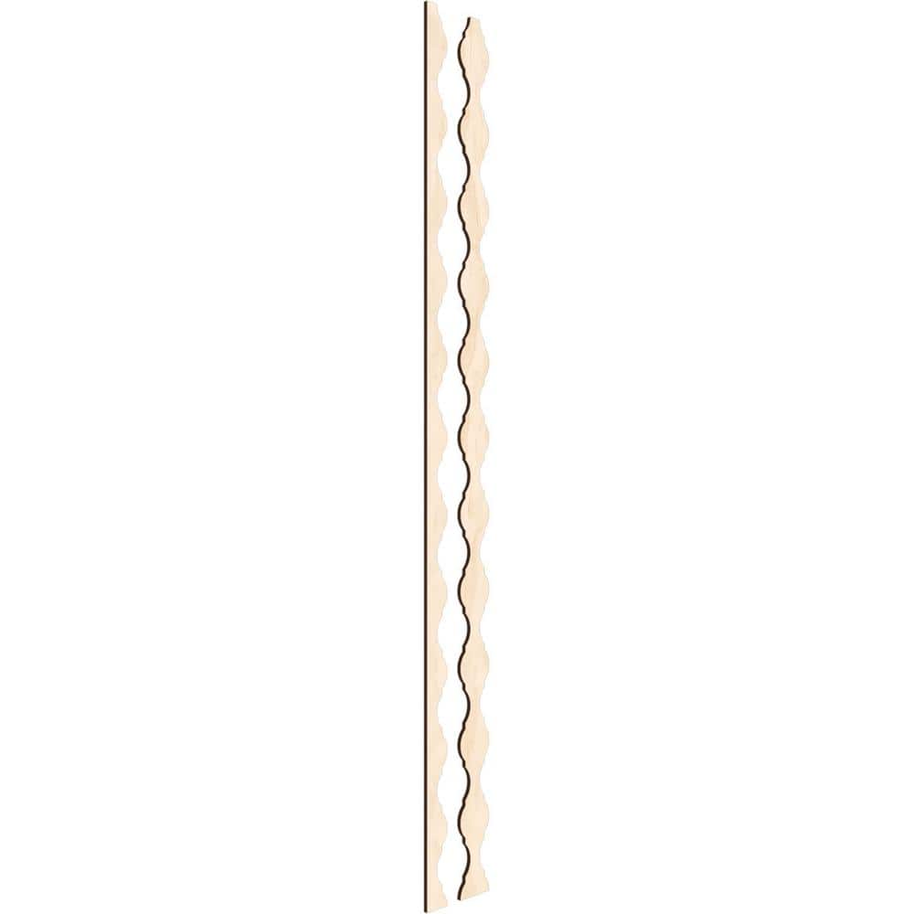 Casablanca 47" Birch Wood Decorative Slat Wall Panel Kit