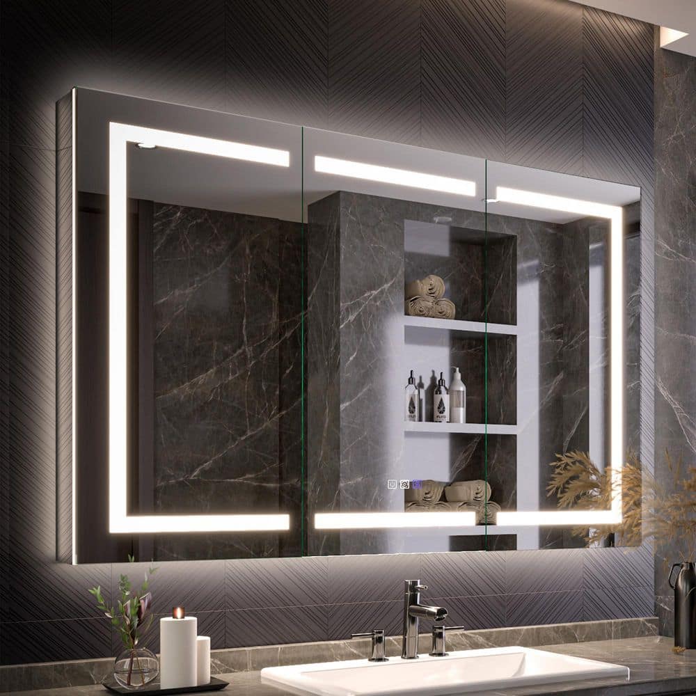 Xspracer Moray 54 in. W x 36 in. H Rectangular Aluminum Recessed