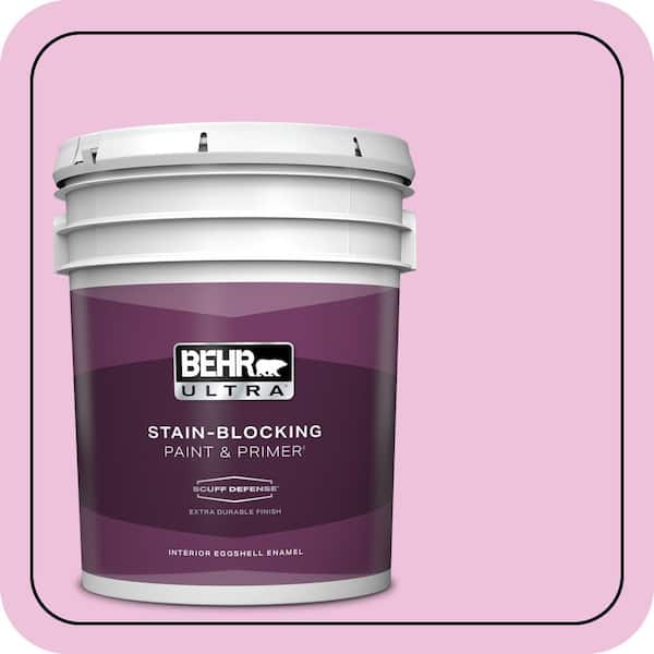 BEHR ULTRA 5 gal. #P120-1 Starlet Pink Extra Durable Eggshell Enamel Interior Paint & Primer
