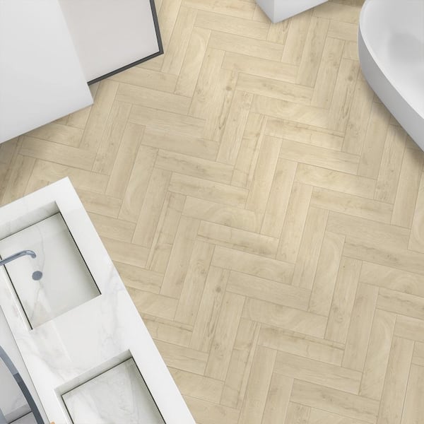Sycamore Beige 6 in. x 24 in. Porcelain Floor and Wall Tile (14 sq. ft./Case)