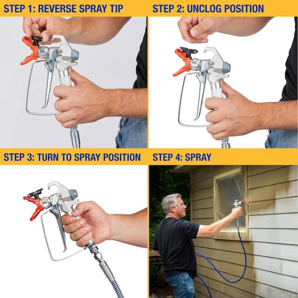 High Pressure 211 Airless Spray Nozzle – 0.011” Orifice, 4” Spray Pattern, Reversible Tungsten/Stainless Steel Tip For Paint, Stains & Sealers