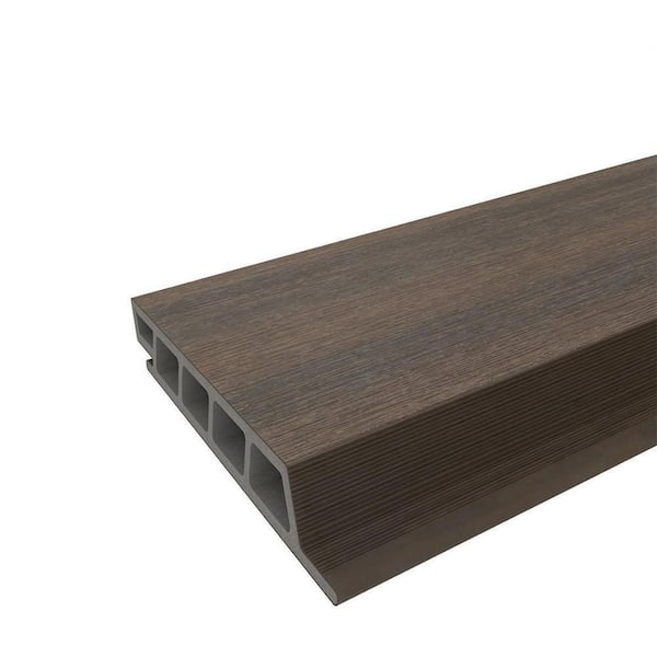 Shadowline All Weather System 6.7 in. x 96 in. Composite Siding in Brazilian Ipe