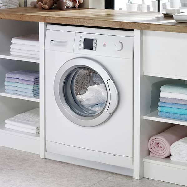 32 x 30 x 2.5 in. Washing Machine Pan 18 GA Thickness 304 Stainless Steel Heavy Duty Compact Washer Drip Tray