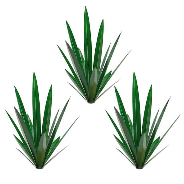 Rustic Metal Tequila Agave Sculpture Garden Stake, DIY Outdoor Decor
