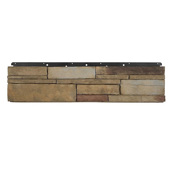 72 in. W x 36 in. L Multi-Colored Manufactured Stone Flat Siding