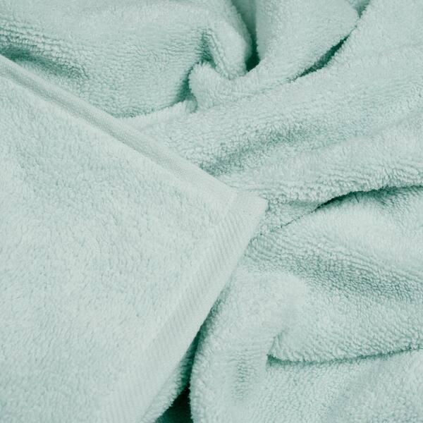 8pc Cotton Bath Towel Set Seafoam