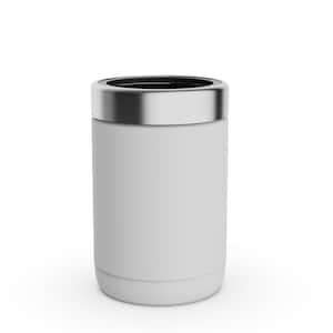 12 oz. Flat White Insulated Stainless Steel Can Cooler