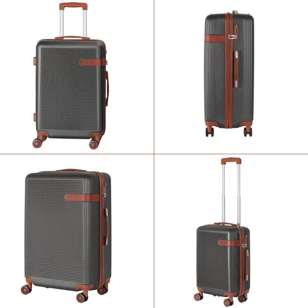 Hikolayae 5-Piece Myrtle Springs Nested Hardside Luggage Set in Elegant Rosegold TSA Compliant