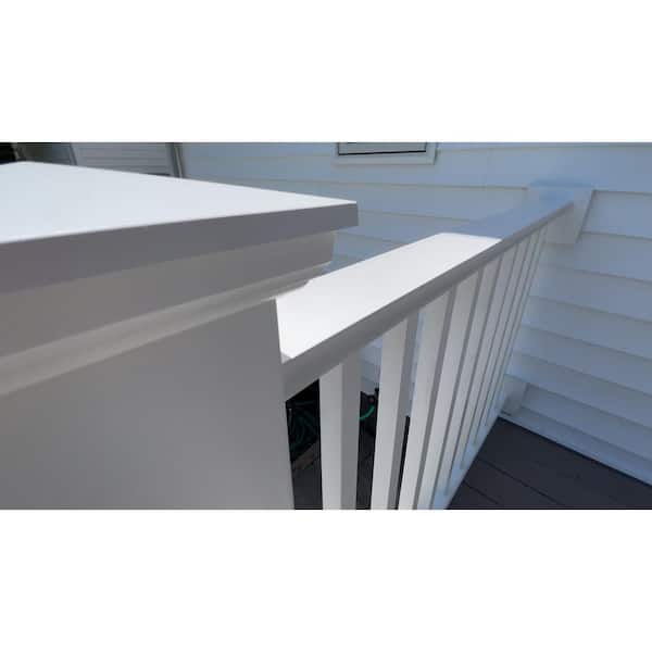 INTEX MILLWORK SOLUTIONS 96 in. x 36 in. Level Section Providence Rail Kit with Reinforcements, 18 Balusters, Hardware and Crush Blocks