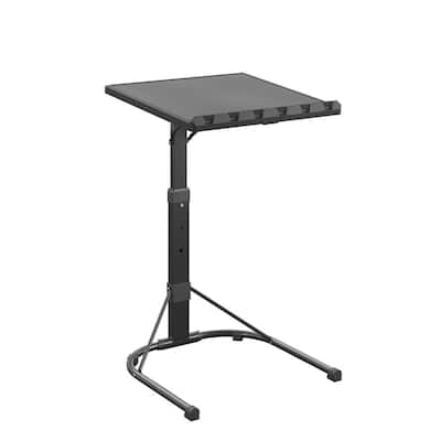 Multi-Functional, Adjustable Height Personal Steel Folding Activity Table, Black