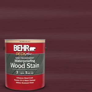 1 gal. #ST-106 Bordeaux Semi-Transparent Waterproofing Exterior Wood Stain