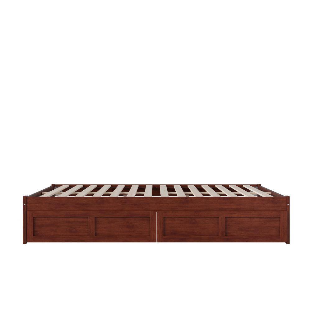 Colorado Captain's Queen Bed with Upholstered Headboard and Storage Drawers