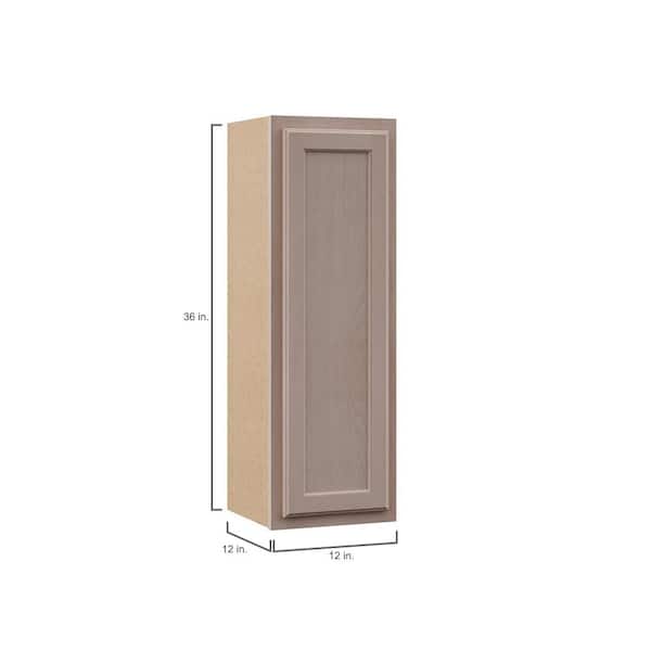 Hampton Assembled 15x36x12 in. Wall Cabinet in Unfinished Beech