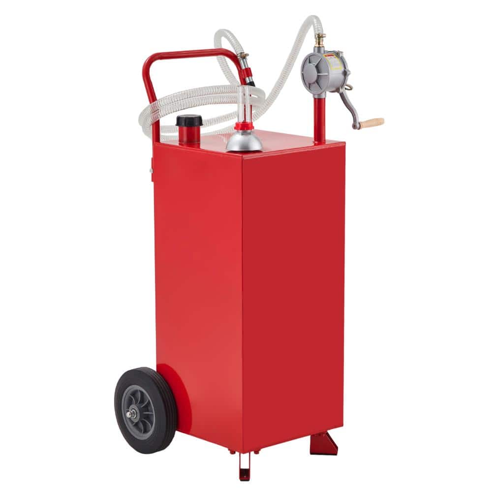 Heavy-Duty Steel Portable Fuel Storage Tank with Manual Transfer Pump for Cars, Lawn Mowers, ATVs, Boats price history on PriceWatchPro