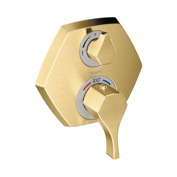 Hansgrohe Locarno 2Handle Shower Trim Kit in Brushed Gold Optic (Valve