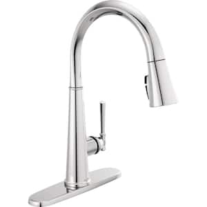 Emmeline Single-Handle Pull-Down Sprayer Kitchen Faucet with ShieldSpray in Lumicoat Chrome