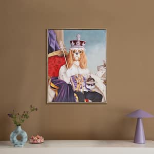 Renaissance Style Royal Dog Portrait by Carol Lew Framed Art Print 1.25 in. x 16.5 in.