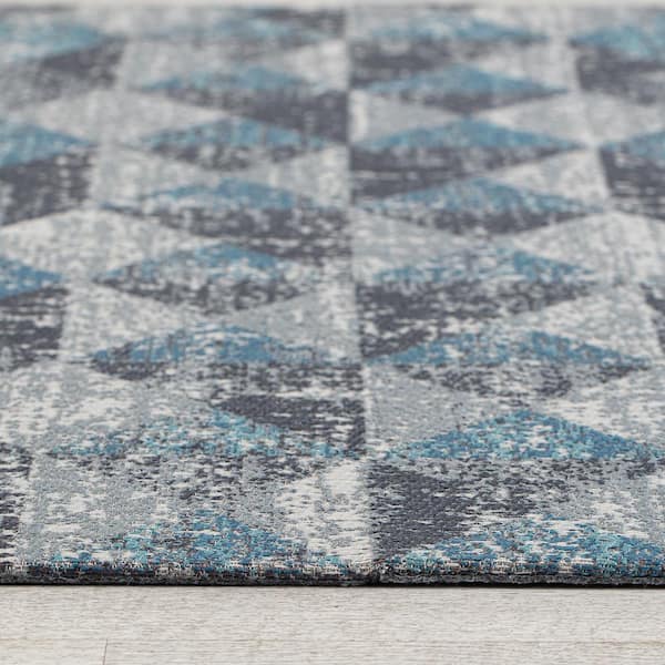 Tromso Multi-Colored 48 in. x 36 in. Polyester Chair Mat