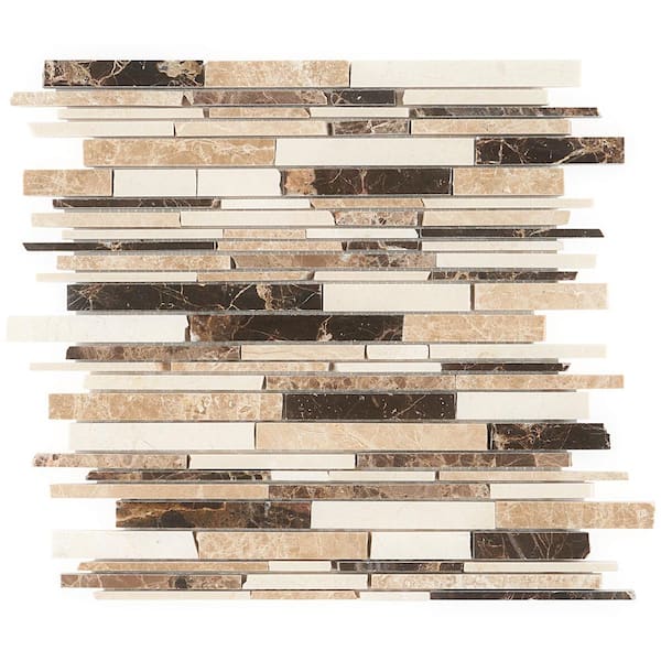 Ivy Hill Tile Kansas Emporia 12 in. x 12 in. x 10 mm Polished Marble Mosaic Tile