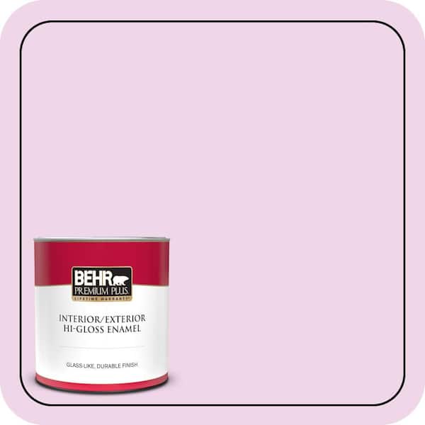 BEHR PREMIUM PLUS 1 qt. #P110-1 All Made Up Hi-Gloss Enamel Interior/Exterior Paint & Primer