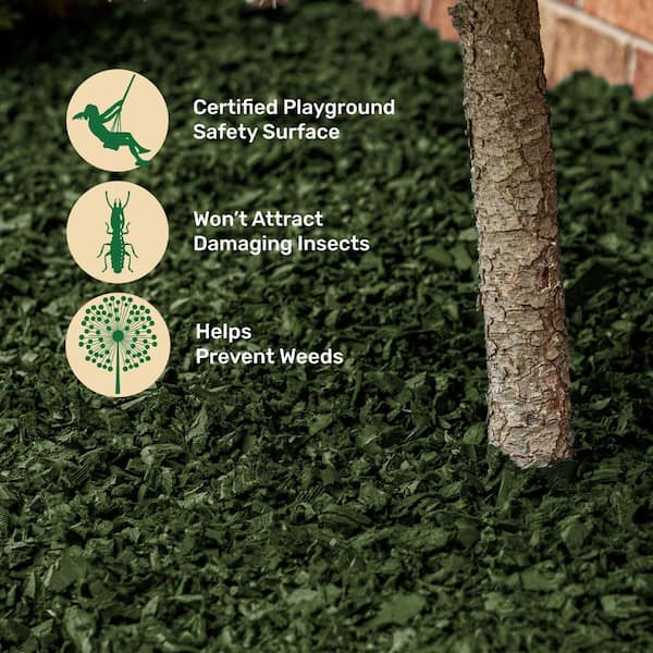 Vigoro 75 cu. ft. Green Rubber Nugget Mulch Super Sack GN75GR