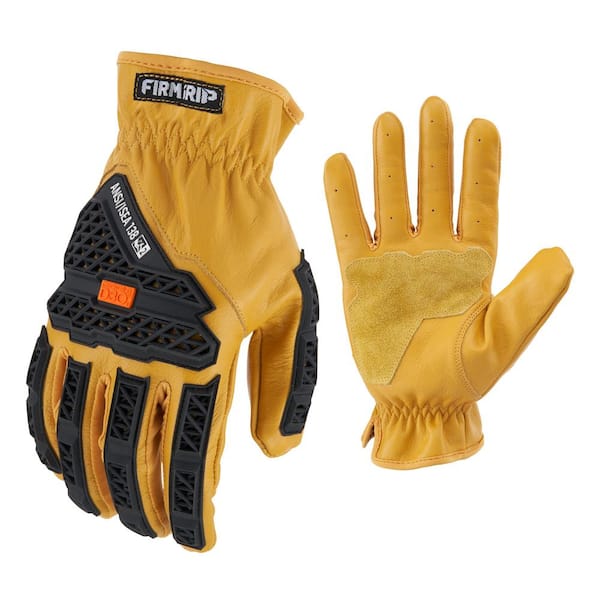 FIRM GRIP Medium Premium Leather Impact Outdoor and Work Gloves