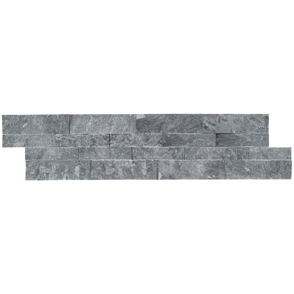 MSI Glacial Grey Splitface Ledger Panel 6 in. x 24 in. Natural 