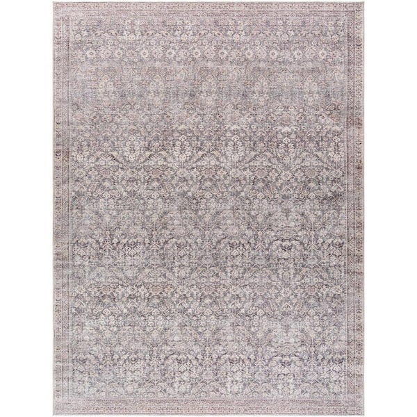 Galey Alix x Livabliss Collins Avenue III Vintage Damask Area Rug, 9'1 in. x 12' (9' x 12'), Rust/Brown