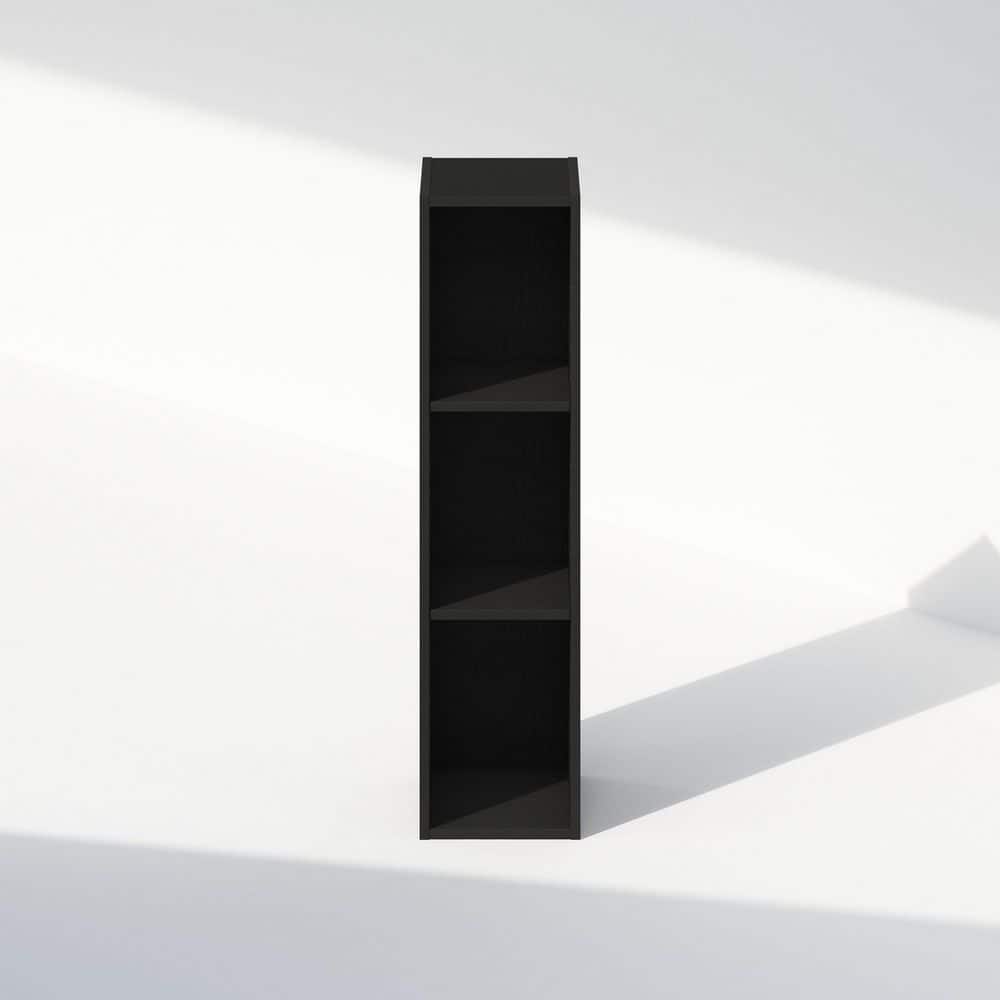 Reed Black Laminated Engineered Wood 3-Tier Storage Shelf