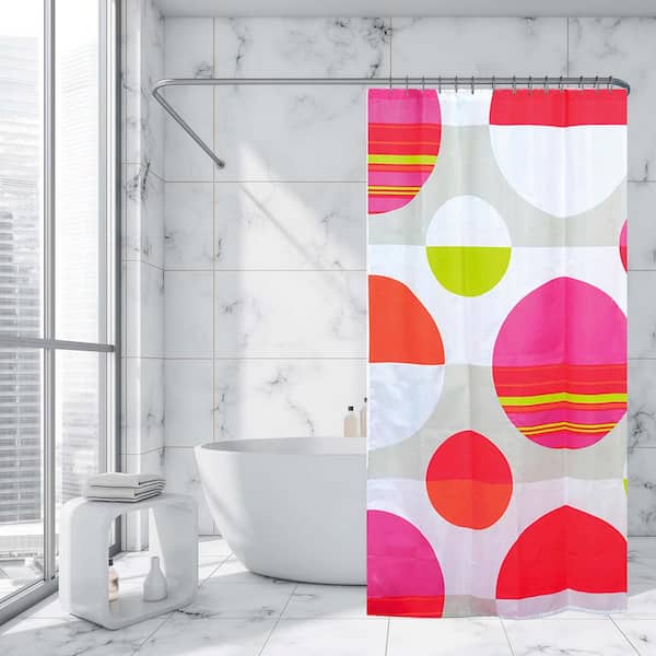 Pink Plum Shower Curtain Bathroom Decor Fabric Bath Curtain 71" 