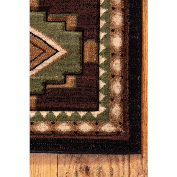 ALAZA My Daily Deer and Sunset Area Rug 4' x 5'3 Living Room Bedroom Kitchen Decorative Unique Lightweight Printed Rugs Carpet