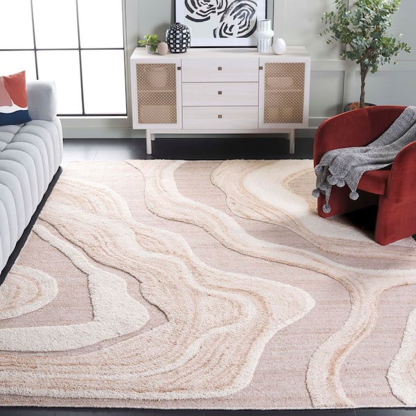 Vermont 8 ft. x 10 ft. Ivory Abstract Area Rug