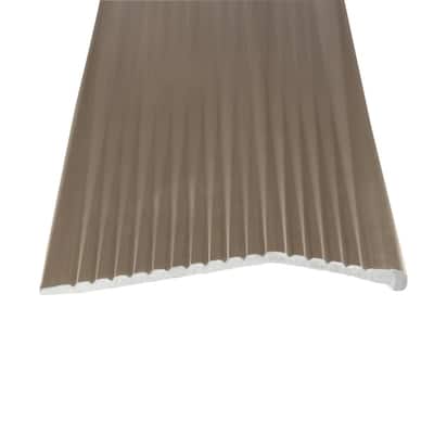 Pewter Fluted 72 in. x 2 in. Carpet Trim