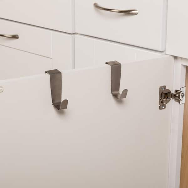 Real Solutions for Real Life Stainless Steel Over Cabinet Hook - 2 Pack  RS-OVRDRHK2-SS - The Home Depot