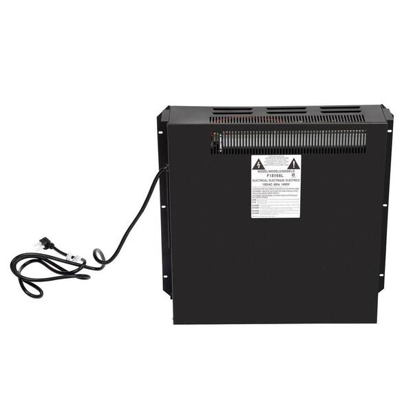 Etokfoks 1400Watt 18 in. Black Freestanding, Recessed Electric