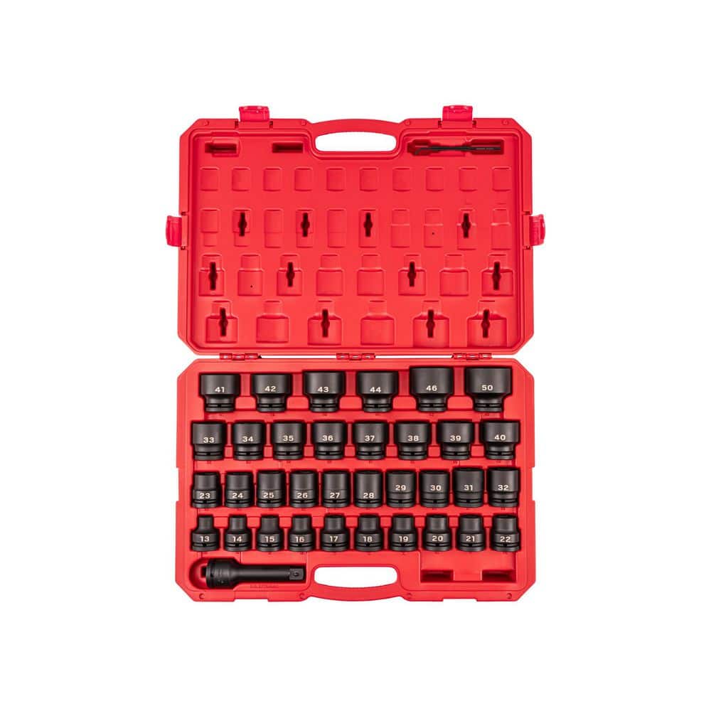 3/4 in. Drive 6-Point Impact Socket Set with Case, 36-Piece (13-50 mm) price history on PriceWatchPro